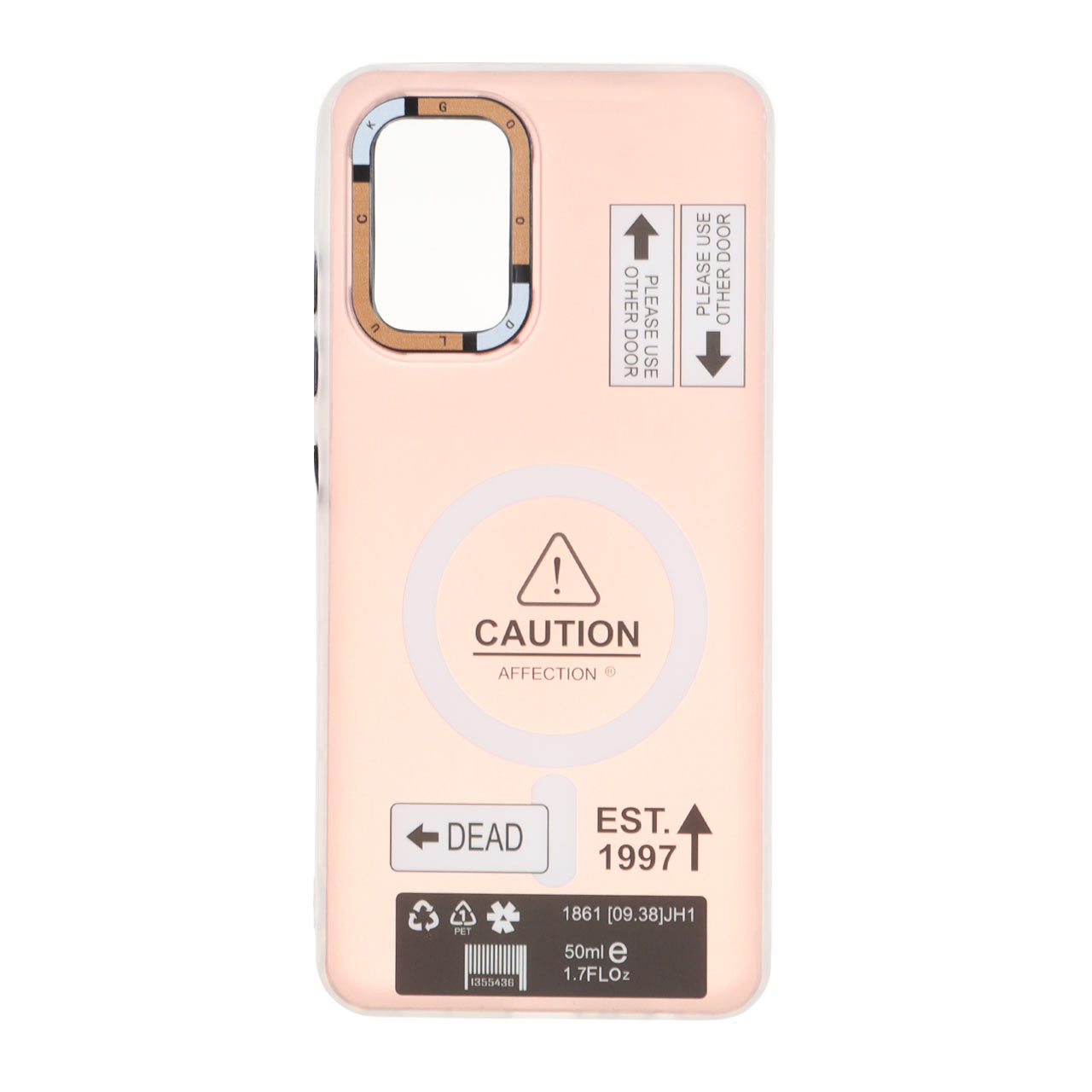 قاب طرح Caution دور مات مگ سیف مناسب برای سامسونگ گلکسی A32 4G