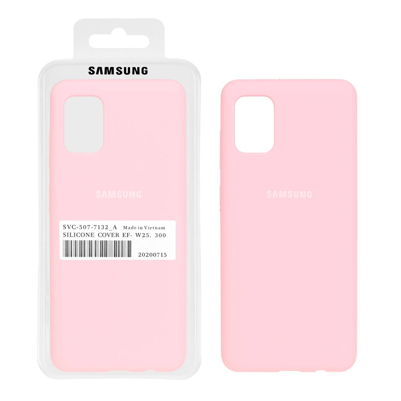 قاب سیلیکونی پاک کنی اورجینال درجه یک Samsung Galaxy A31 - صورتی (پک اصلی)
