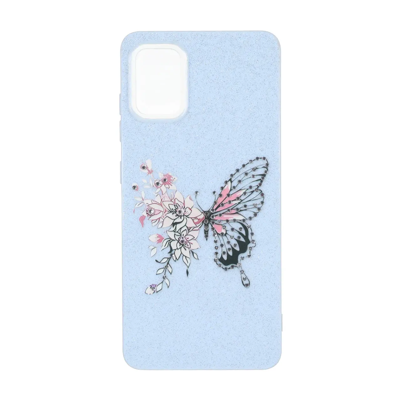 قاب طرح ButterFly نگین دار اکلیلی مناسب برای Samsung Galaxy A51 و Samsung Galaxy M40s