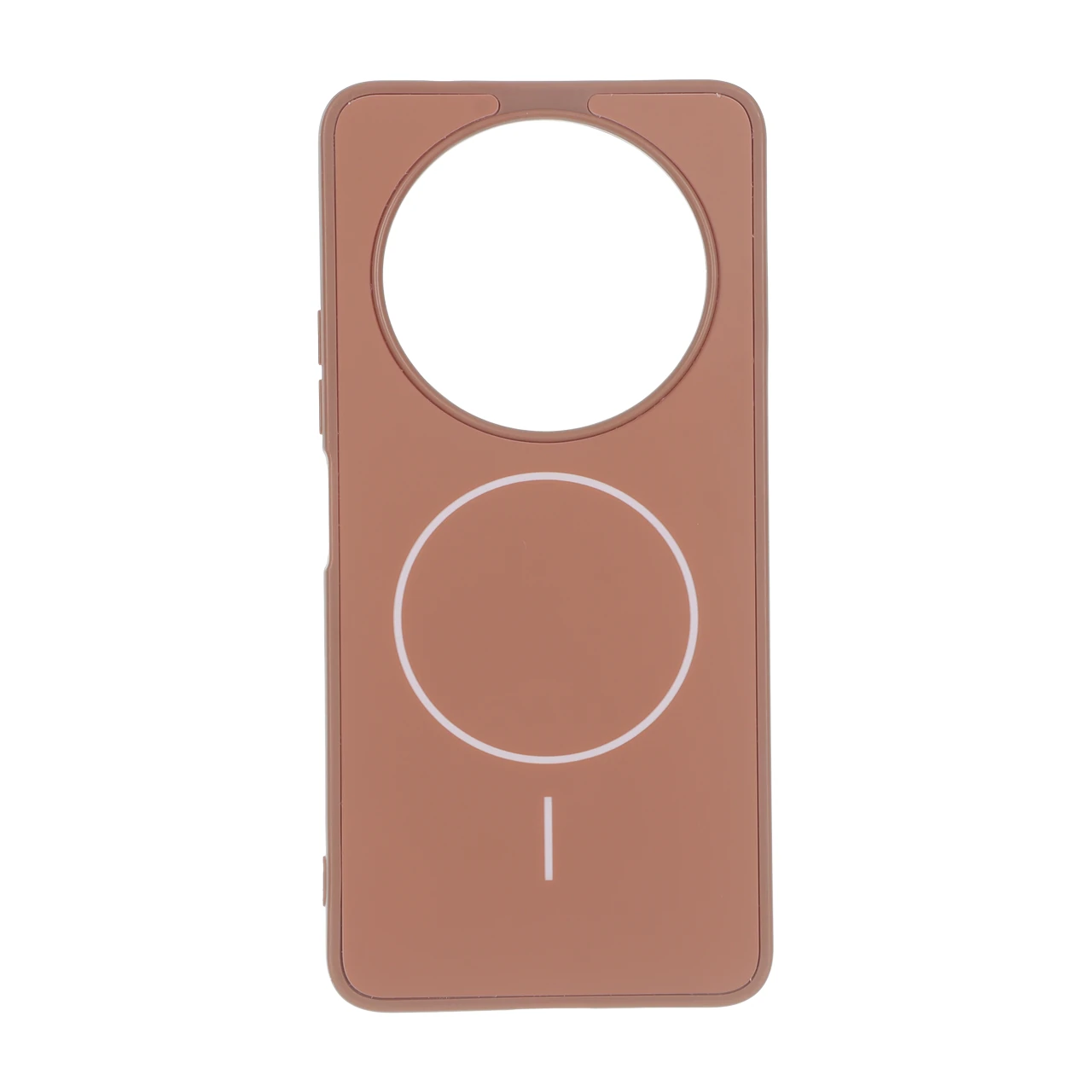 قاب طرح PVD مات طرح مگ سیف Xiaomi Redmi A3 / A3x / Poco C61 - قهوه ای