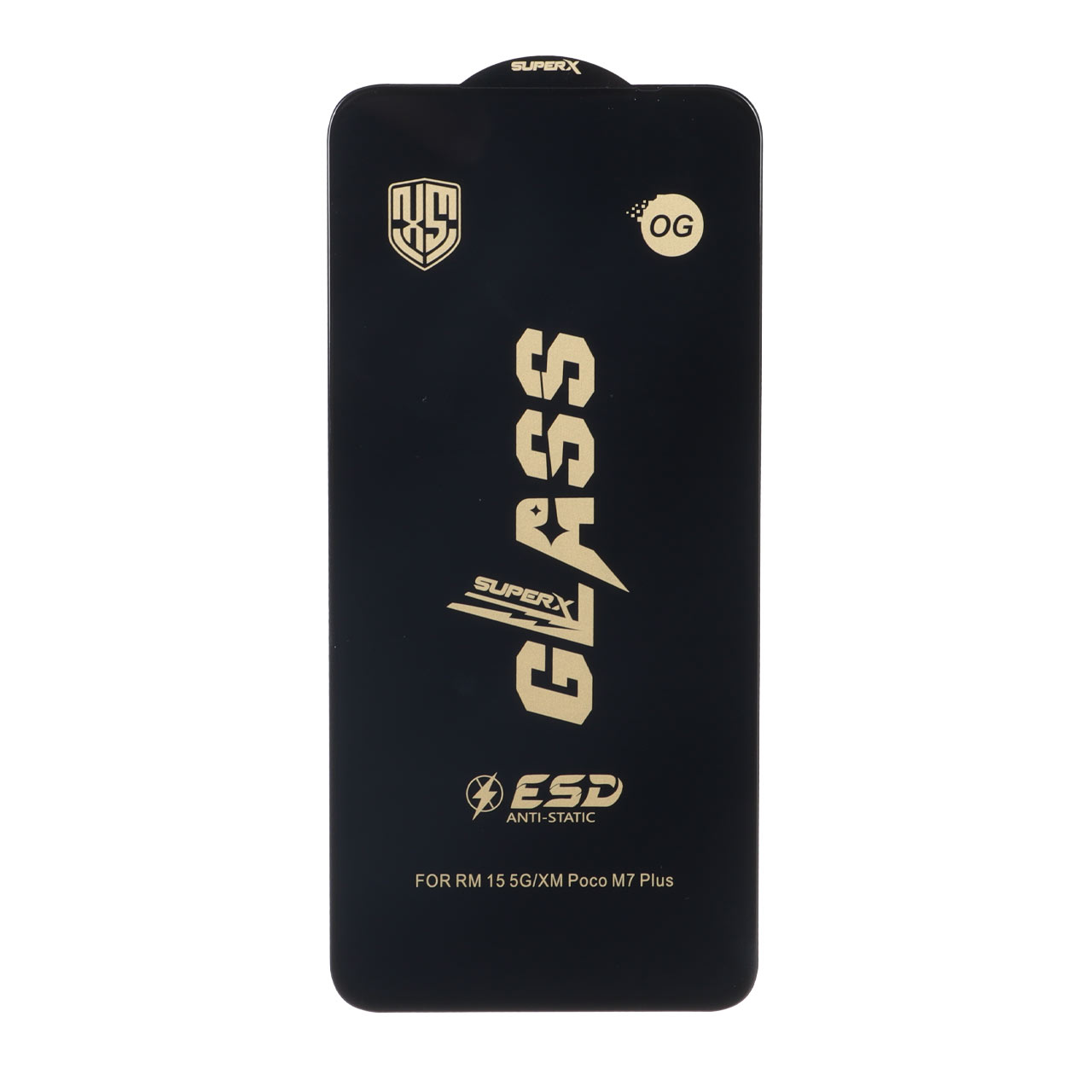 محافظ صفحه نمایش شیشه ای درجه یک Full Cover Super X OG - ESD OVOG مدل Xiaomi Redmi 15 / Poco M7 4G