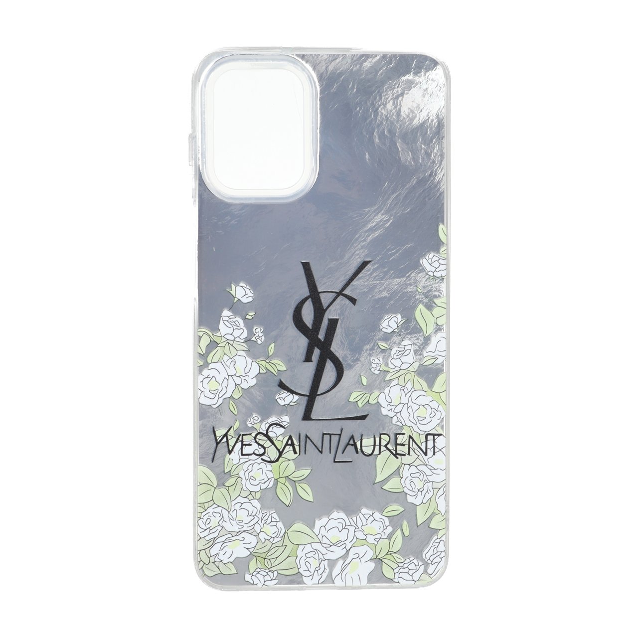 قاب طرح YSL و رز اطلسی دور ژله ای مناسب برای سامسونگ گلکسی A12/M12/F12