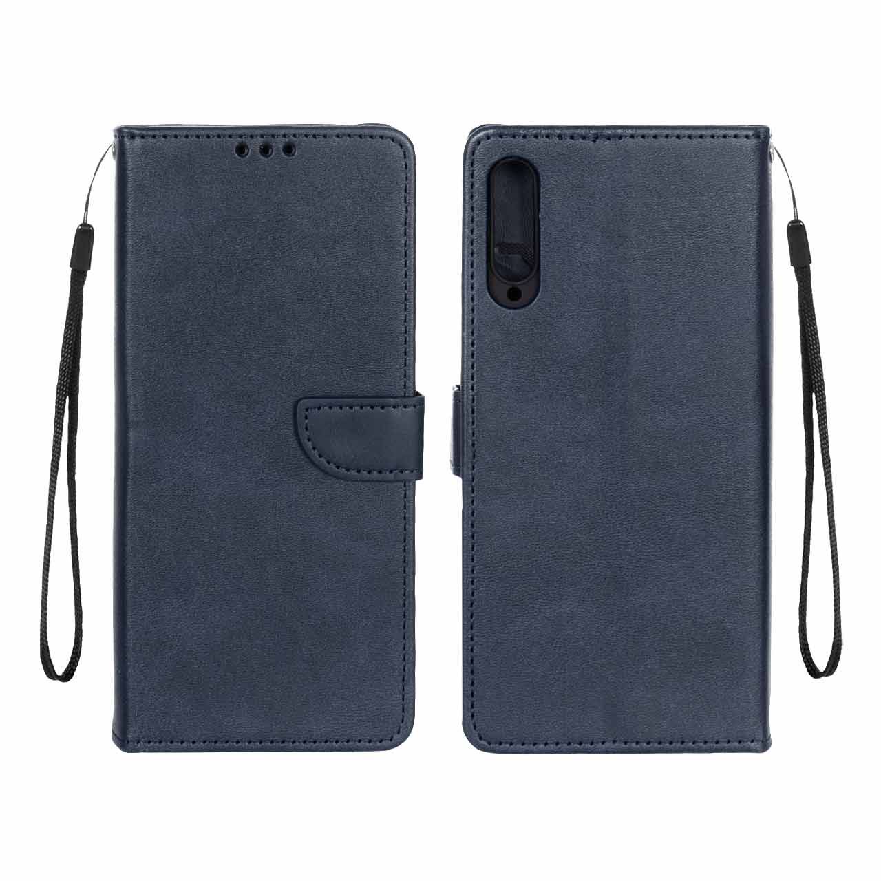 کیف چرمی مگنتی محافظ لنزدار سرمه‌ای مناسب برای گوشی هواوی Y9s / 9X Pro / Y9s New