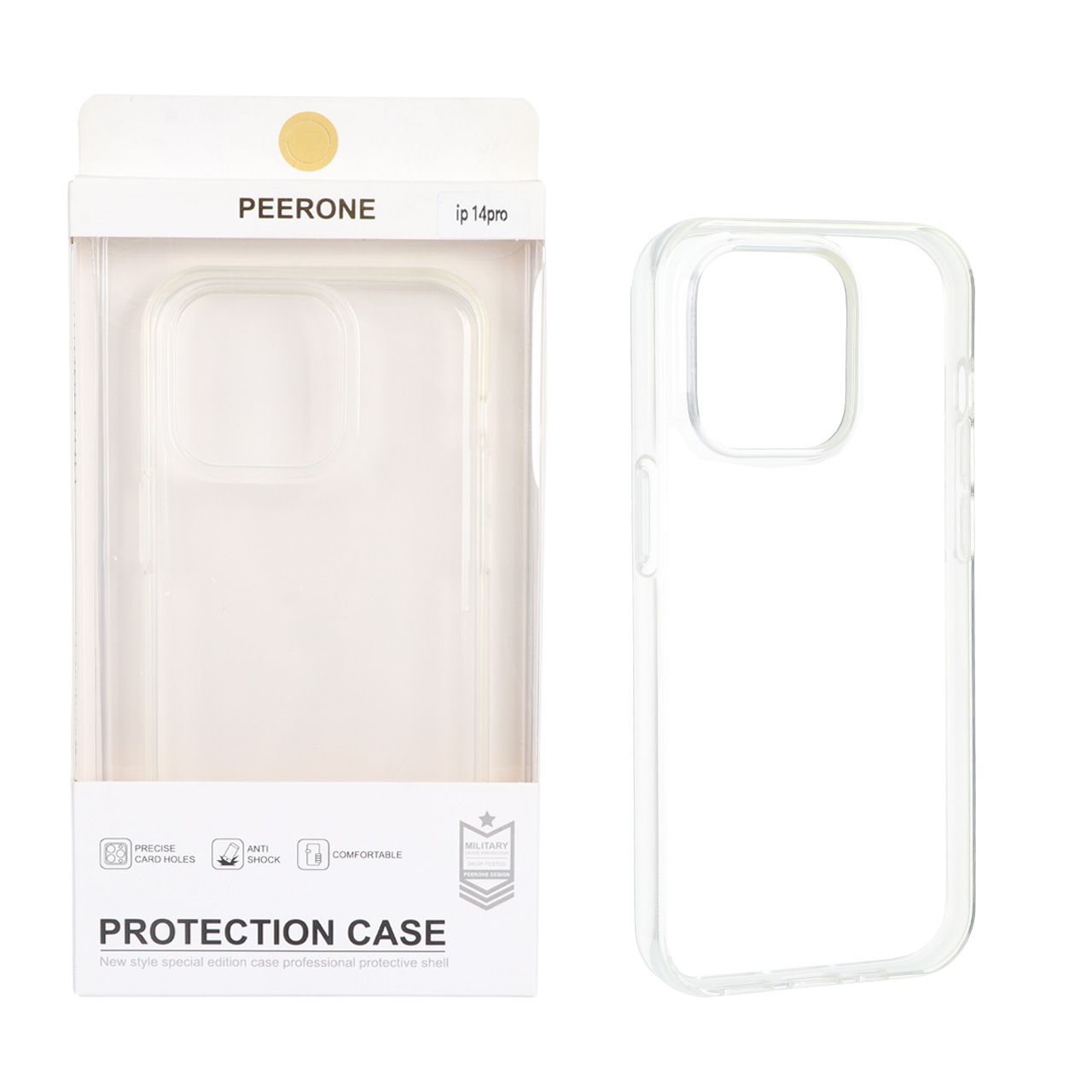قاب Peerone ژله ای شفاف Apple iPhone 14 Pro (پک دار)