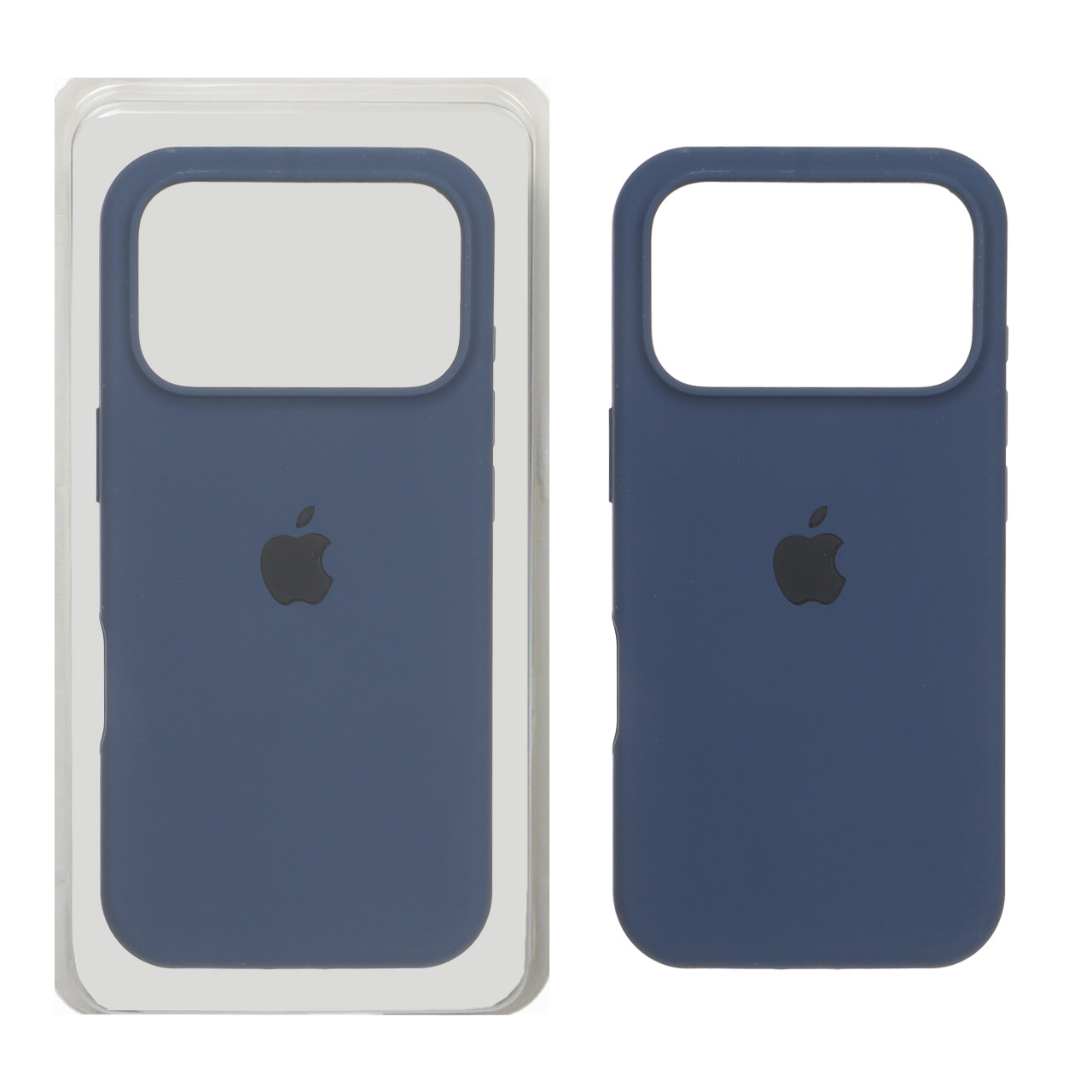 قاب سیلیکونی اورجینال Apple iPhone 17 Pro سرمه ای (پک اصلی)