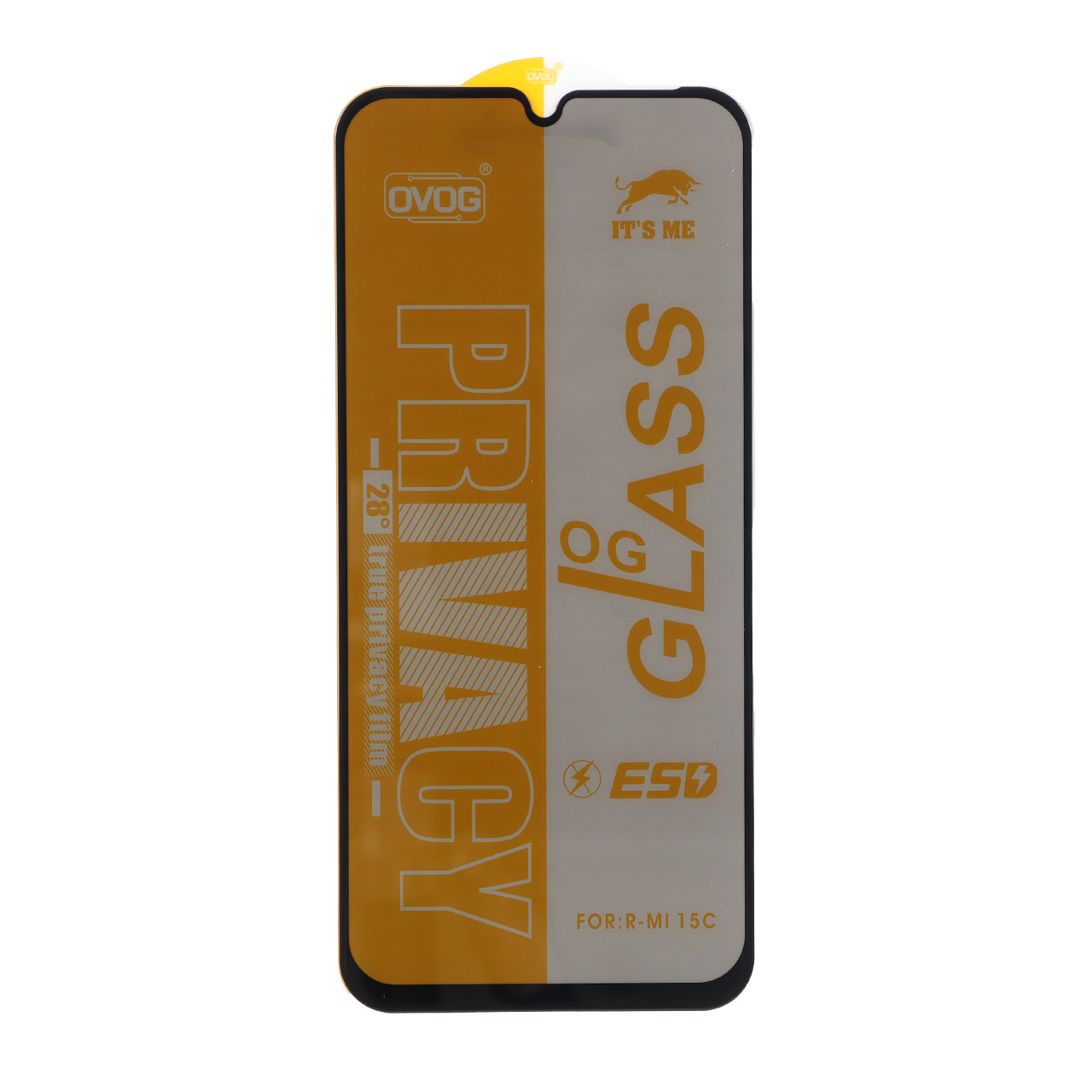 محافظ صفحه نمایش شیشه ای درجه یک Full Cover Privacy OG - ESD OVOG مدل Xiaomi Redmi 15C / Poco C85
