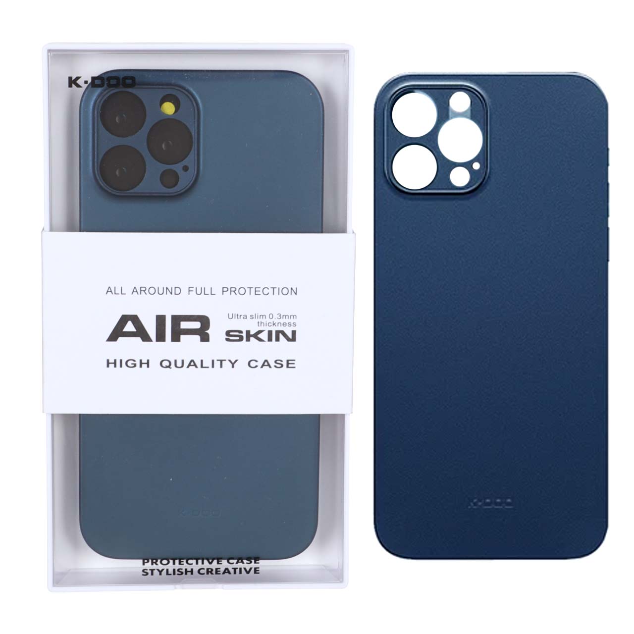 قاب Original KZDoo Air Skin مدل Apple iPhone 12 Pro Max - سرمه ای