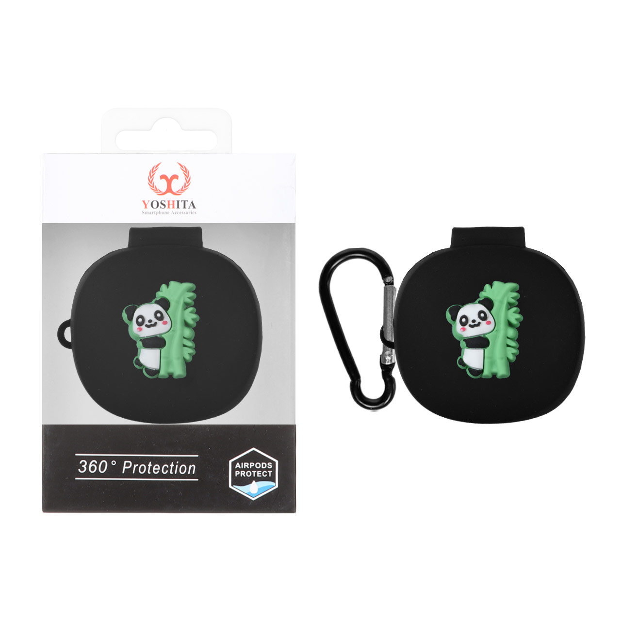 کاور سیلیکونی طرح عروسک برجسته پاندا مناسب برای ایرفون QCY T13X
