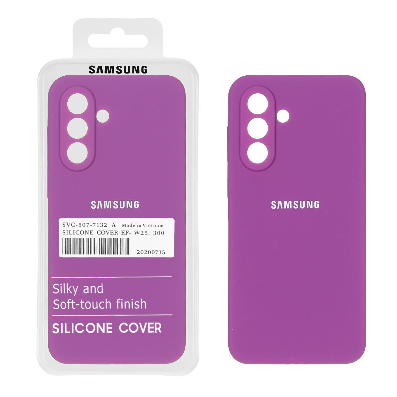 قاب سیلیکونی پاک کنی اورجینال درجه یک Samsung Galaxy A56 / A36 - ارغوانی کد 1 (پک دار)
