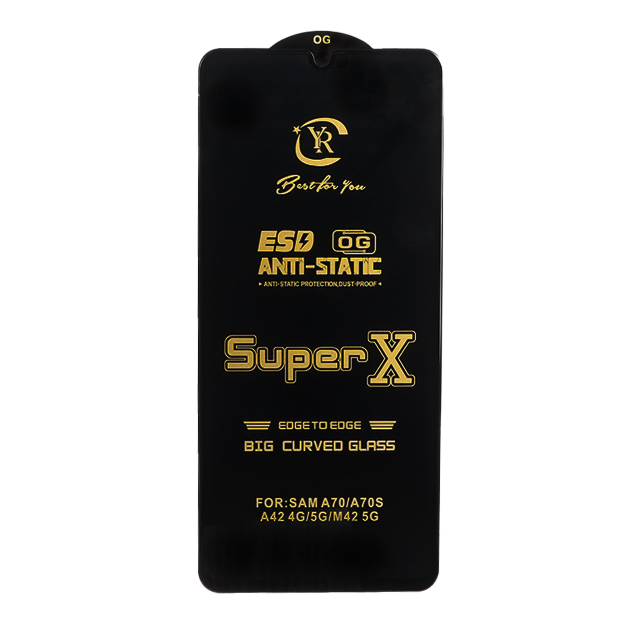 محافظ صفحه نمایش آنتی استاتیک Full Cover Super X مدل Samsung Galaxy A70 / A70S / A42 / M42