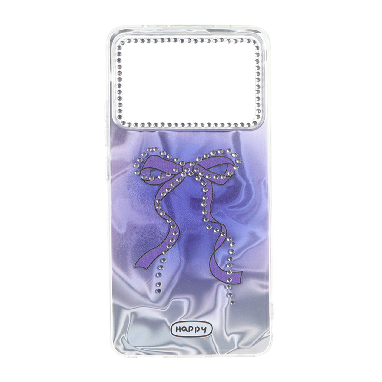 قاب Silver Cloud پاپیون نگین دار Xiaomi Poco X6 Pro 5G / Redmi K70E - بنفش