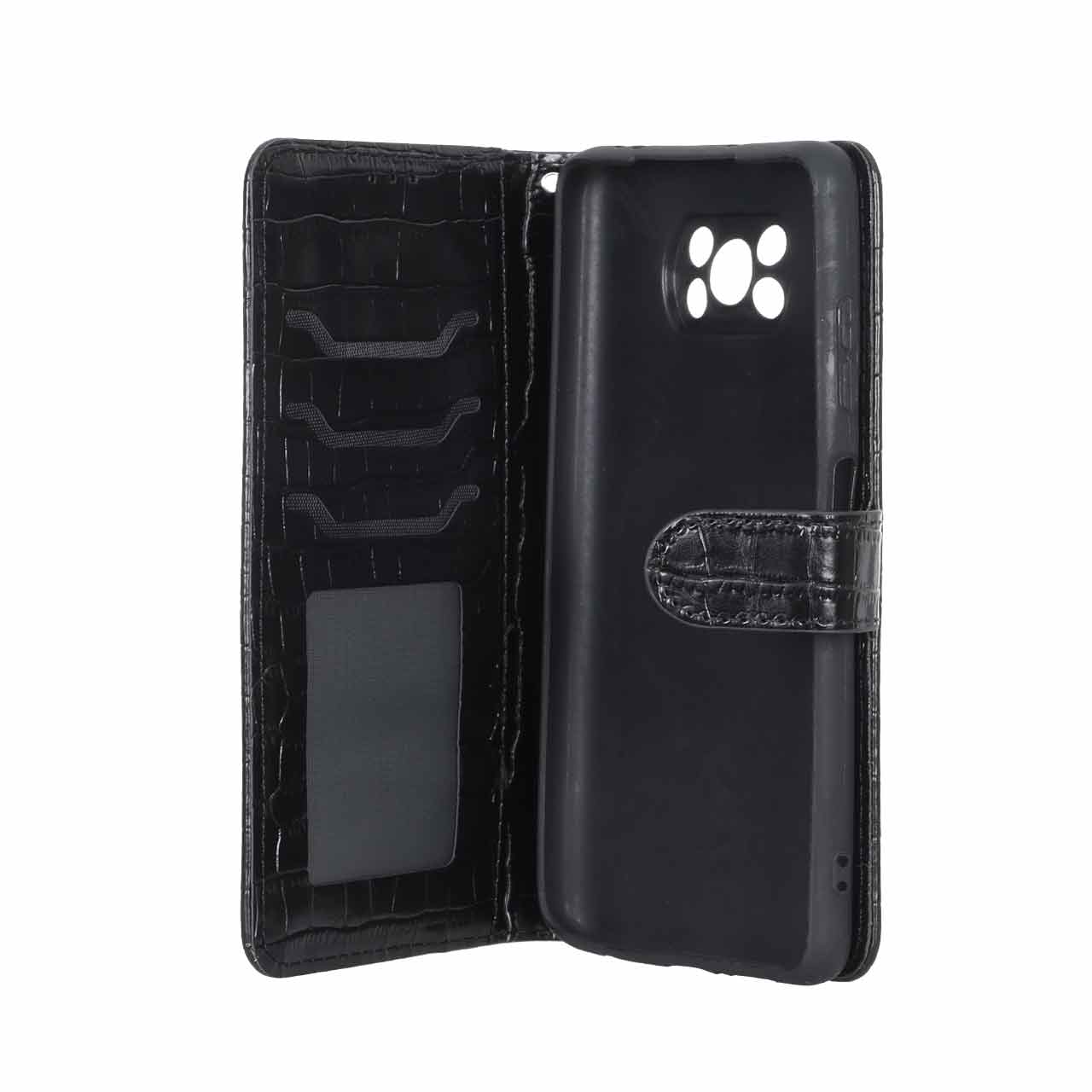 کیف موبایل مگنتی طرح کروکو MNC مشکی مناسب برای شیائومی Poco X3 / Poco X3 Pro / Poco X3 NFC
