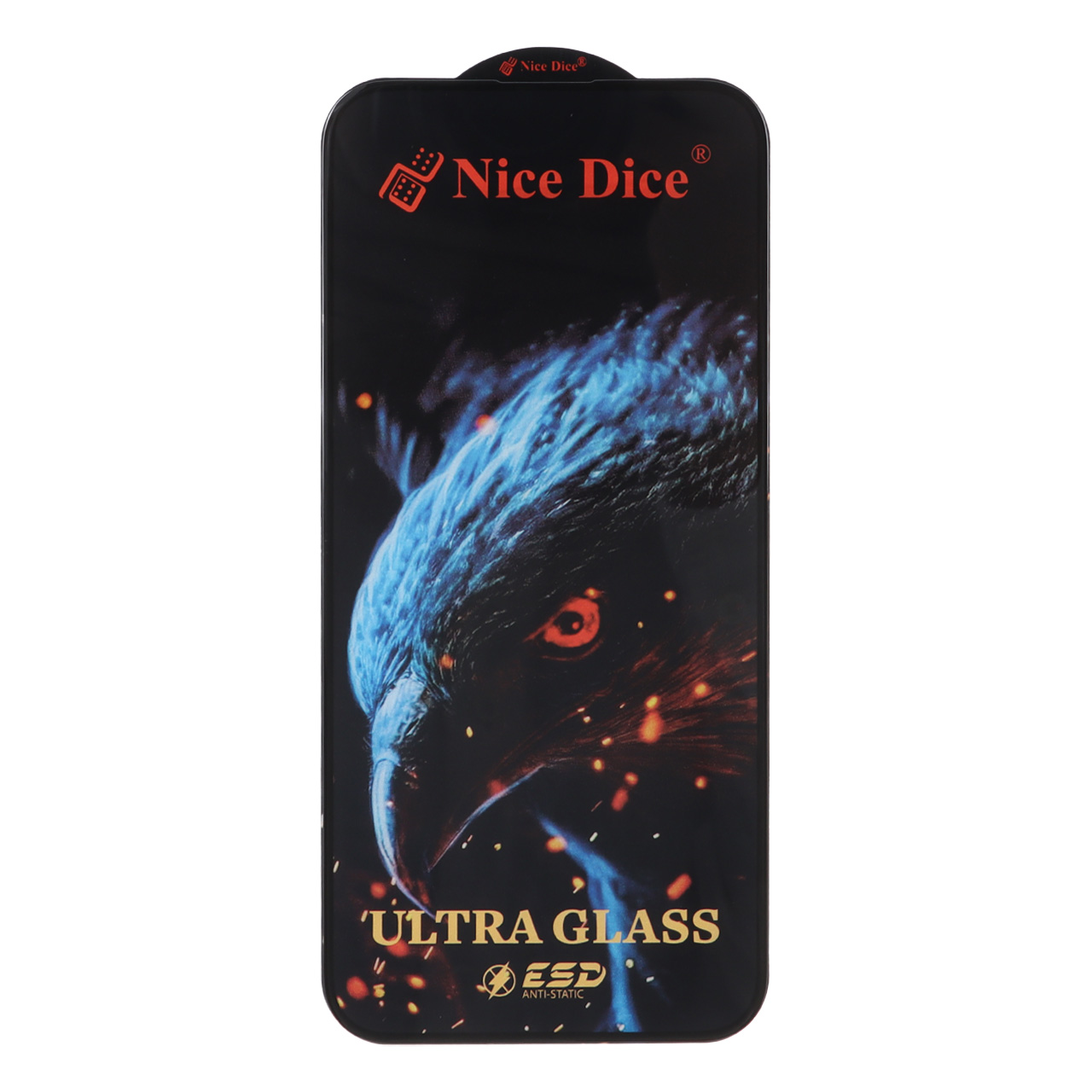 محافظ صفحه نمایش شیشه‌ای نایس دایس مدل Ultra Glass فول کاور مناسب برای آیفون ۱۵ پرو مکس