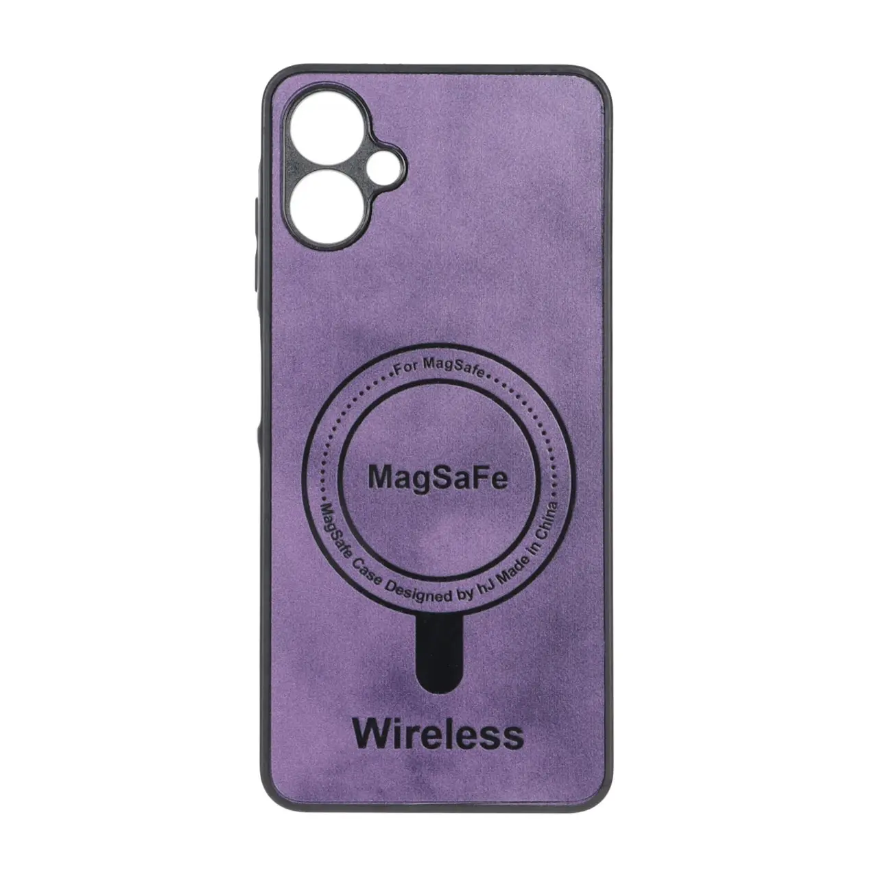 قاب Wireless طرح مگ سیف محافظ لنز برجسته مناسب برای سامسونگ گلکسی A06 بنفش