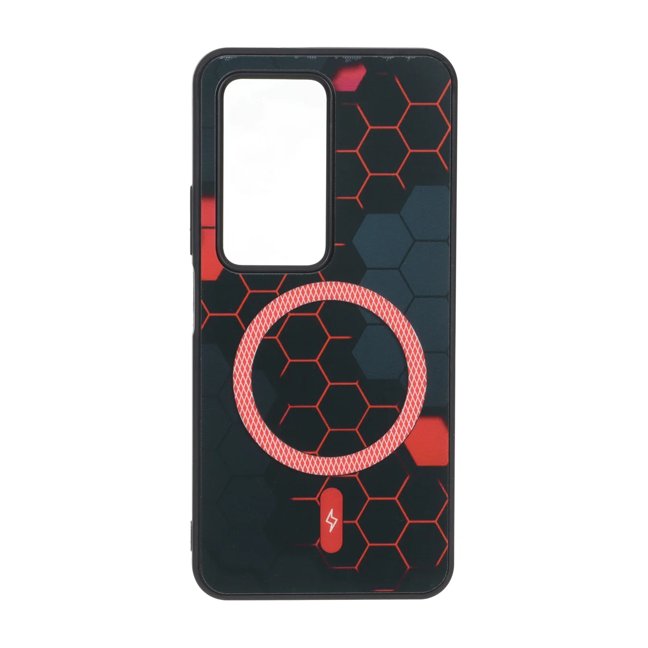 قاب طرح Hexagon مگ سیف هاشور دار مناسب برای شیائومی ردمی ۱۵ 4G