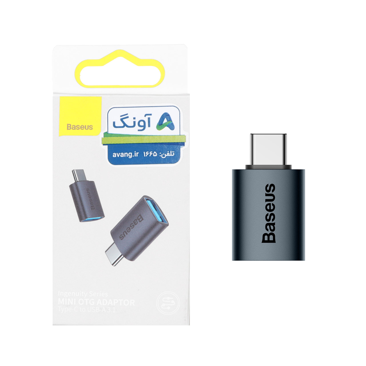 تبدیل Baseus Type-C به USB3.1 مدل Ingenuity Series - سرمه‌ای