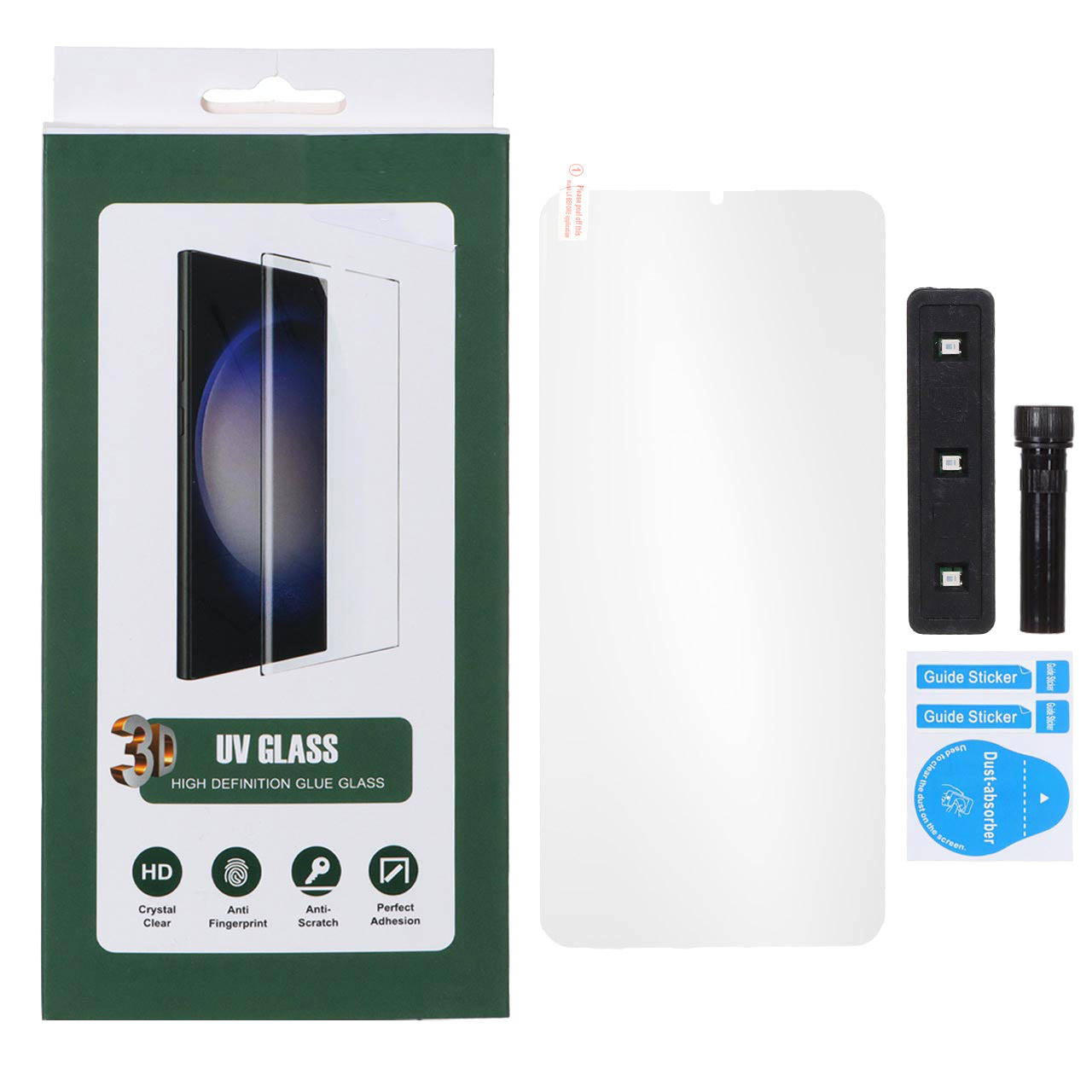 محافظ صفحه نمایش شیشه ای UV 3D Glass مدل Xiaomi Mi Note 10 / Mi Note 10 Pro (پک دار)