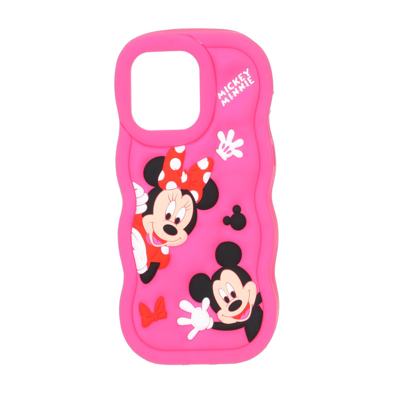 قاب طرح Mickey Minnie برجسته فانتزی سیلیکونی کنگره‌ای مناسب برای آیفون 14 پرو مکس