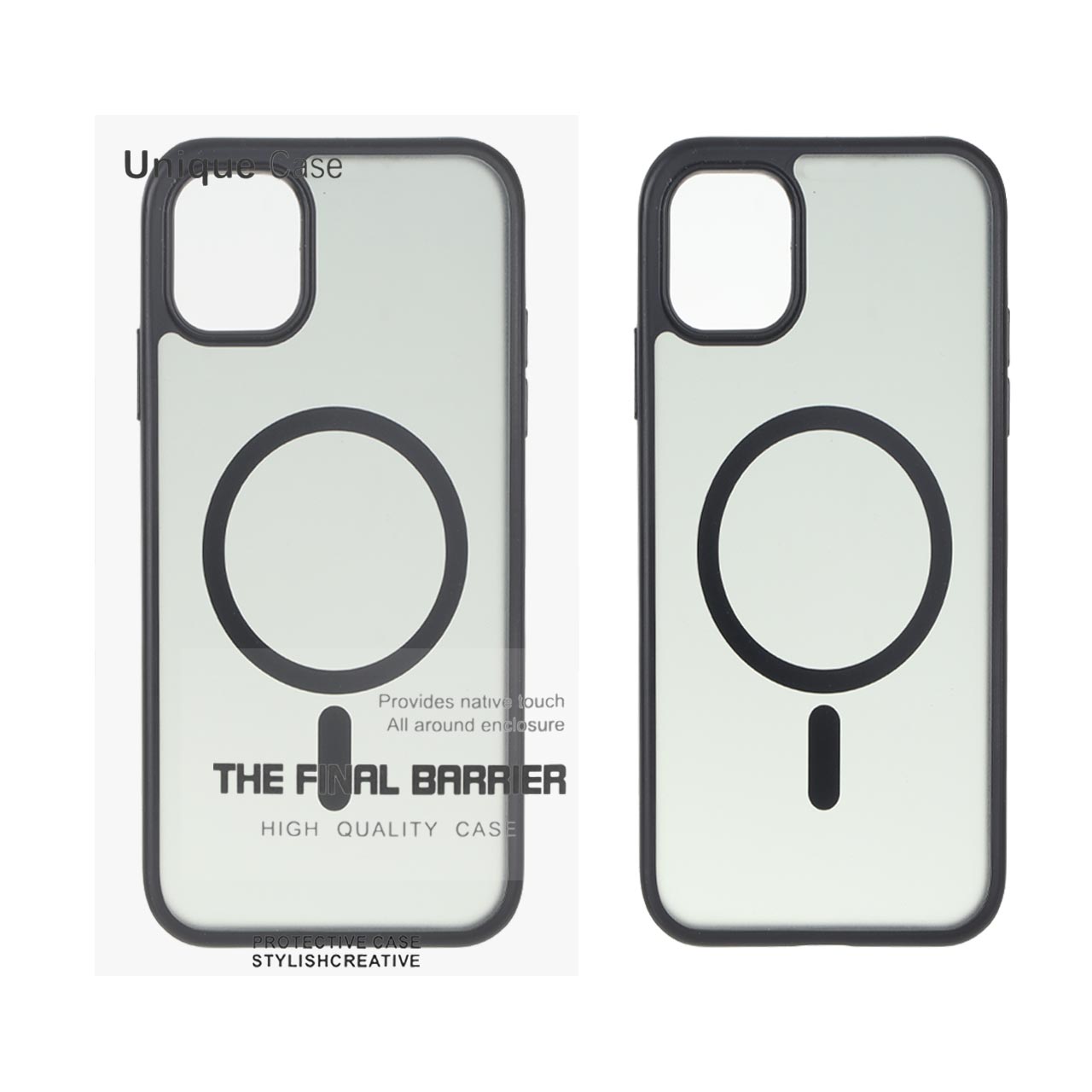 قاب Unique Case مات دودی MagSafe مدل Apple iPhone 11 - مشکی (پک دار)