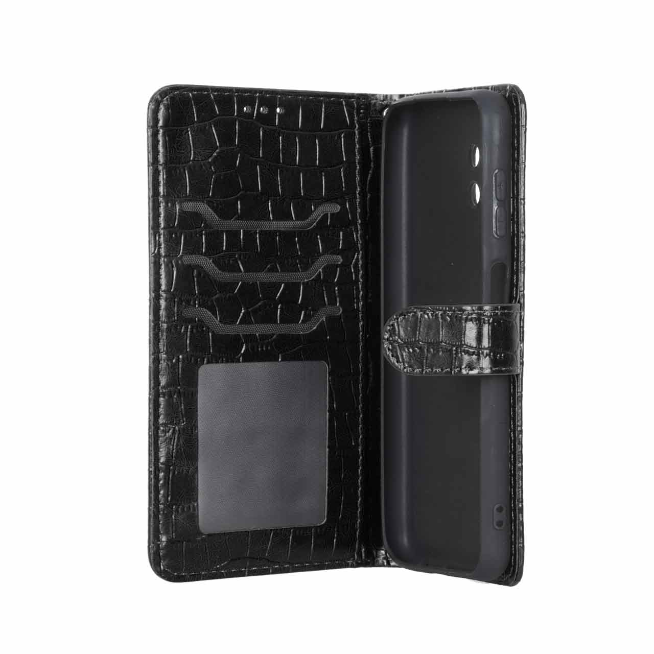کیف چرمی مگنتی طرح کروکودیل MNC مناسب برای سامسونگ گلکسی A13 4G - مشکی