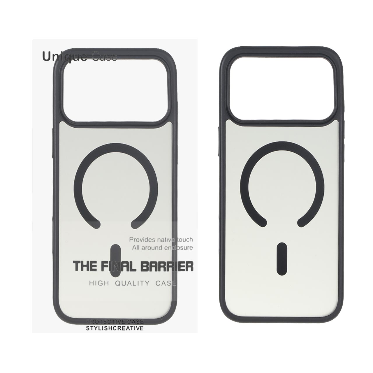 قاب Unique Case مات دودی MagSafe مدل Apple iPhone 17 Pro Max - مشکی (پک دار)