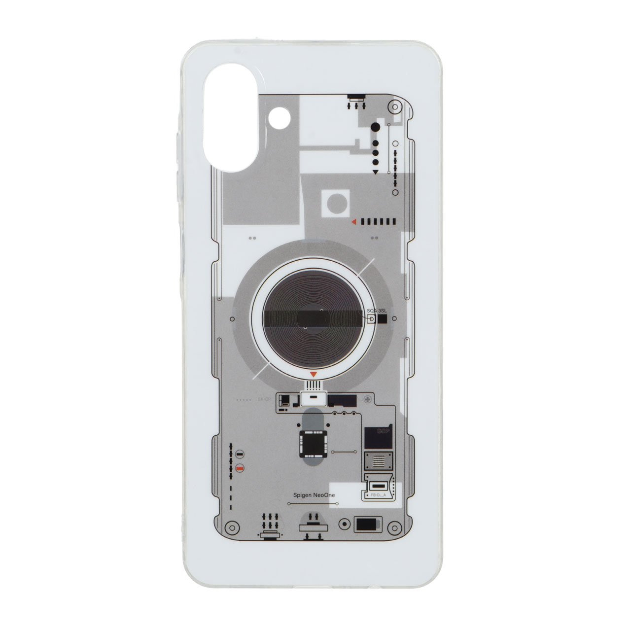قاب طرح قطعات داخلی Spigen NeoOne دور ژله ای پشت براق مناسب برای سامسونگ گلکسی A07
