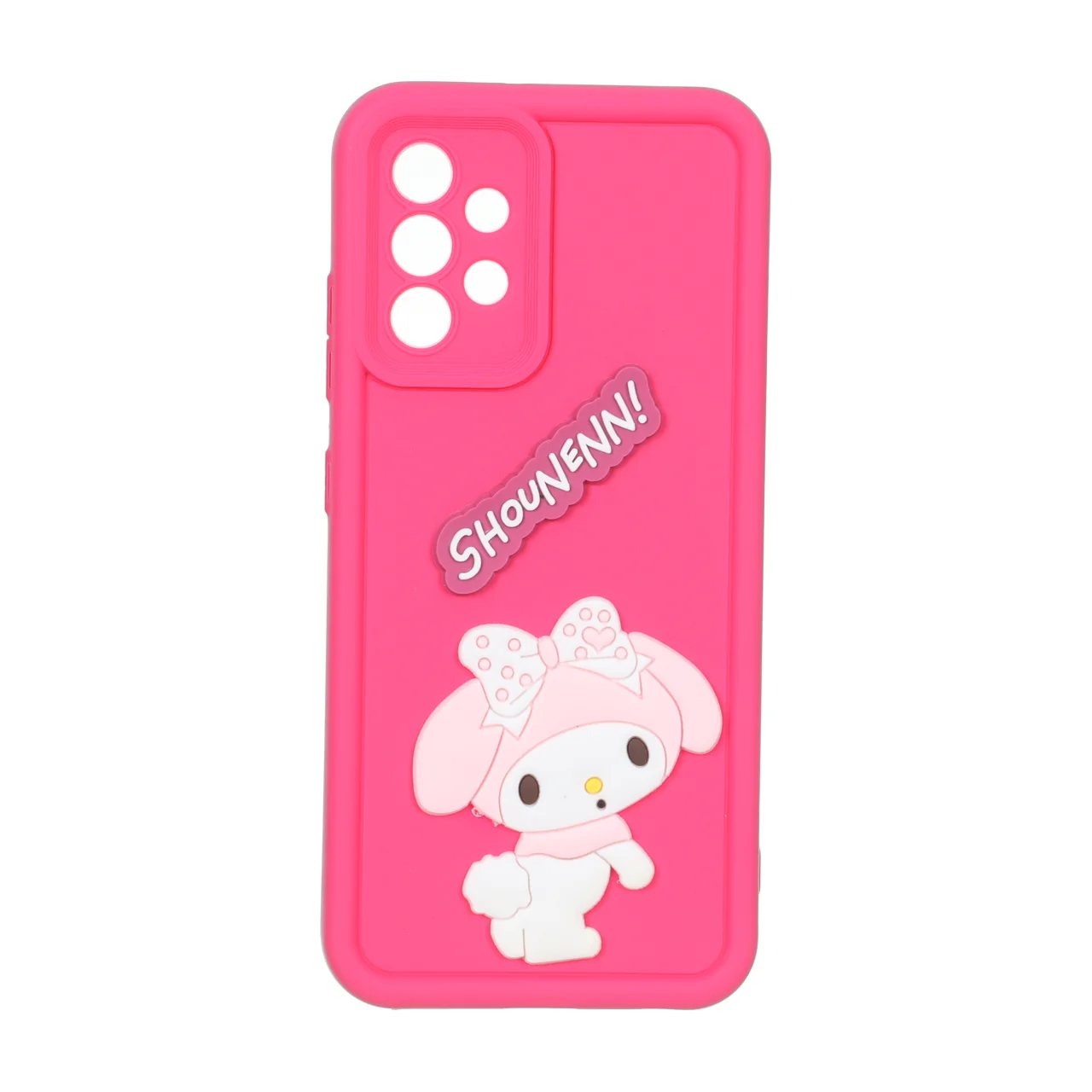 قاب Solid Case طرح عروسک برجسته My Melody محافظ لنزدار مناسب برای سامسونگ گلکسی A32 4G