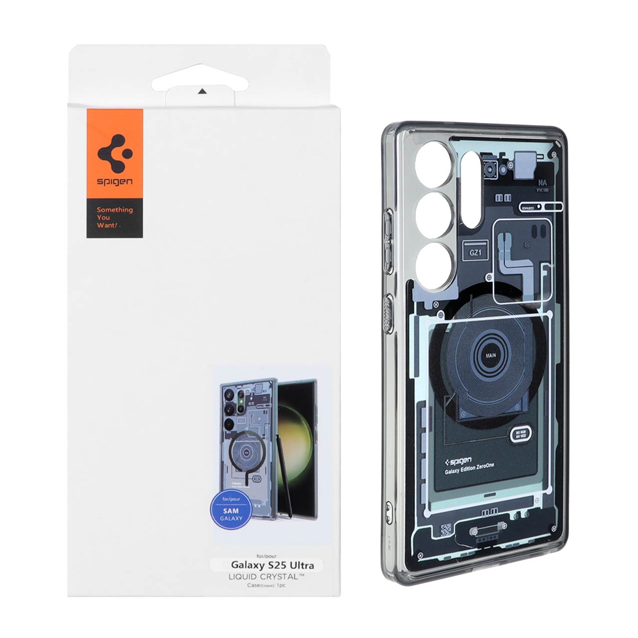 قاب مگ سیف Spigen طرح Zero One شفاف مناسب برای سامسونگ گلکسی اس ۲۵ اولترا