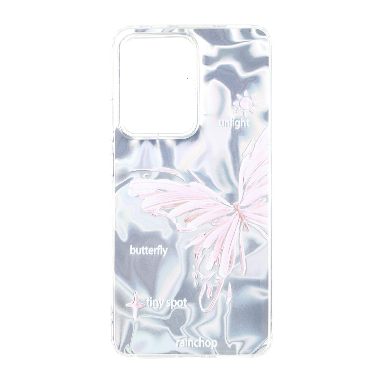قاب طرح Silver Cloud پروانه مناسب برای شیائومی پوکو X7 پرو