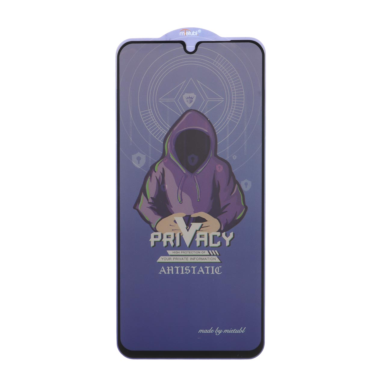 محافظ صفحه نمایش شیشه ای Full Cover Mietubl Anti Static Privacy مدل NTC - Samsung Galaxy A17 / A16 / A26
