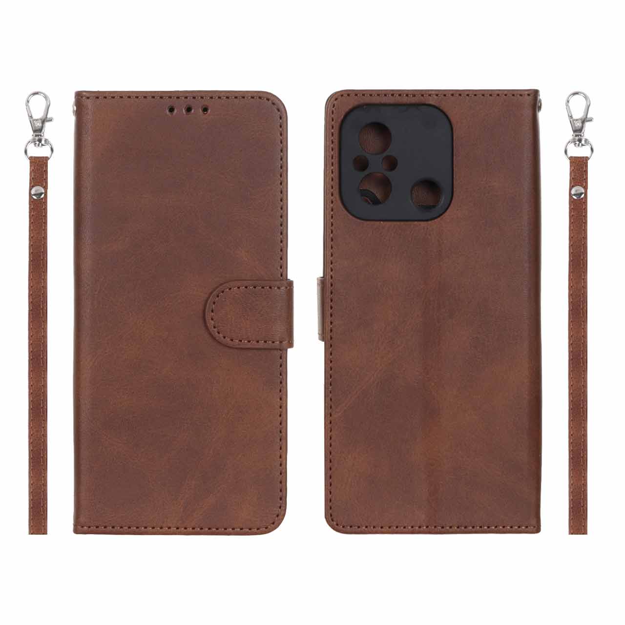 کیف موبایل مگنتی چرمی MNC مناسب برای Xiaomi Redmi 12C و Redmi 11A و Poco C55