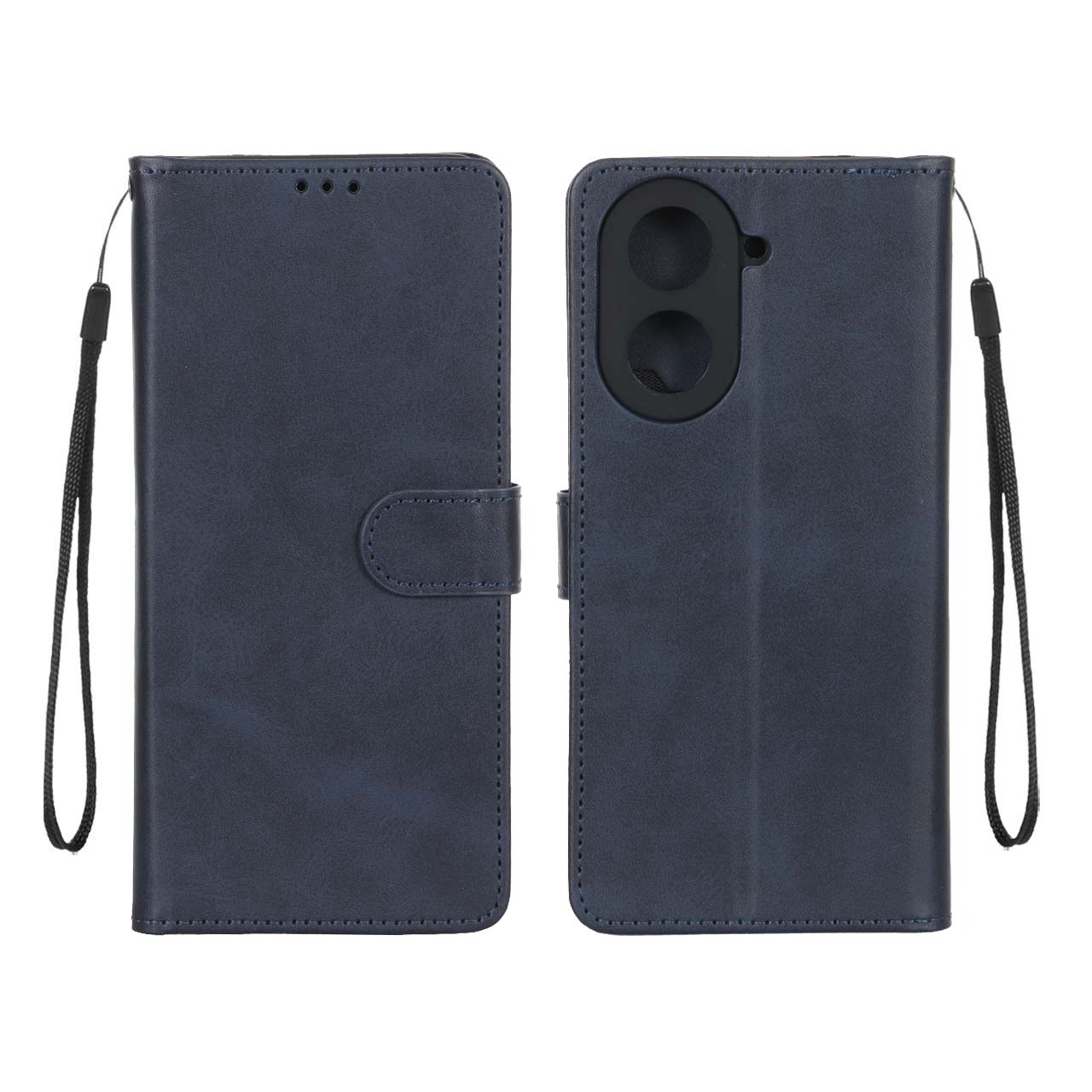 کیف کلاسوری چرمی مگنتی مناسب برای شیائومی Redmi A5 و Poco C71 - سرمه ای تیره