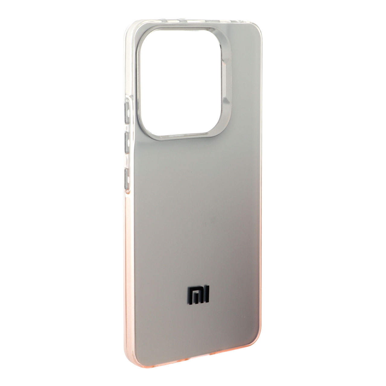 قاب SO COOL لنز متال لوگودار دور رنگی Xiaomi Redmi Note 14 4G - شفاف نارنجی