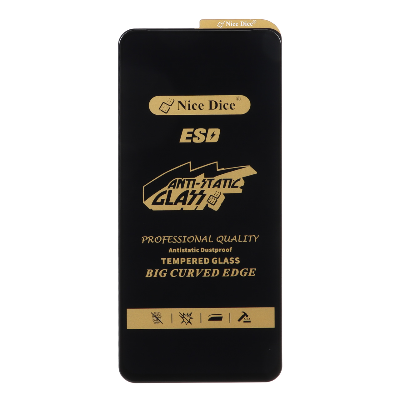 محافظ صفحه نمایش شیشه ای فول کاور ESD Anti Static نایس دایس مناسب برای سامسونگ گلکسی A11 / M11، شیائومی ردمی نوت 9 / نوت 9 تی / می 11 لایت / می 12 لایت، ریلمی 7 / ریلمی 9