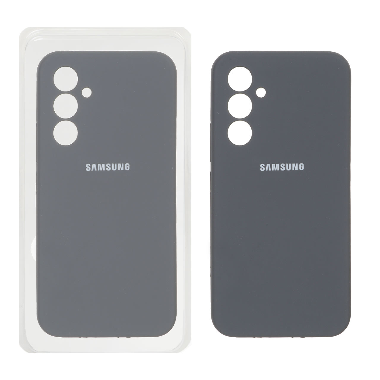 قاب سیلیکونی پاک کنی محافظ لنزدار اورجینال Samsung Galaxy A54 - خاکستری (پک اصلی)
