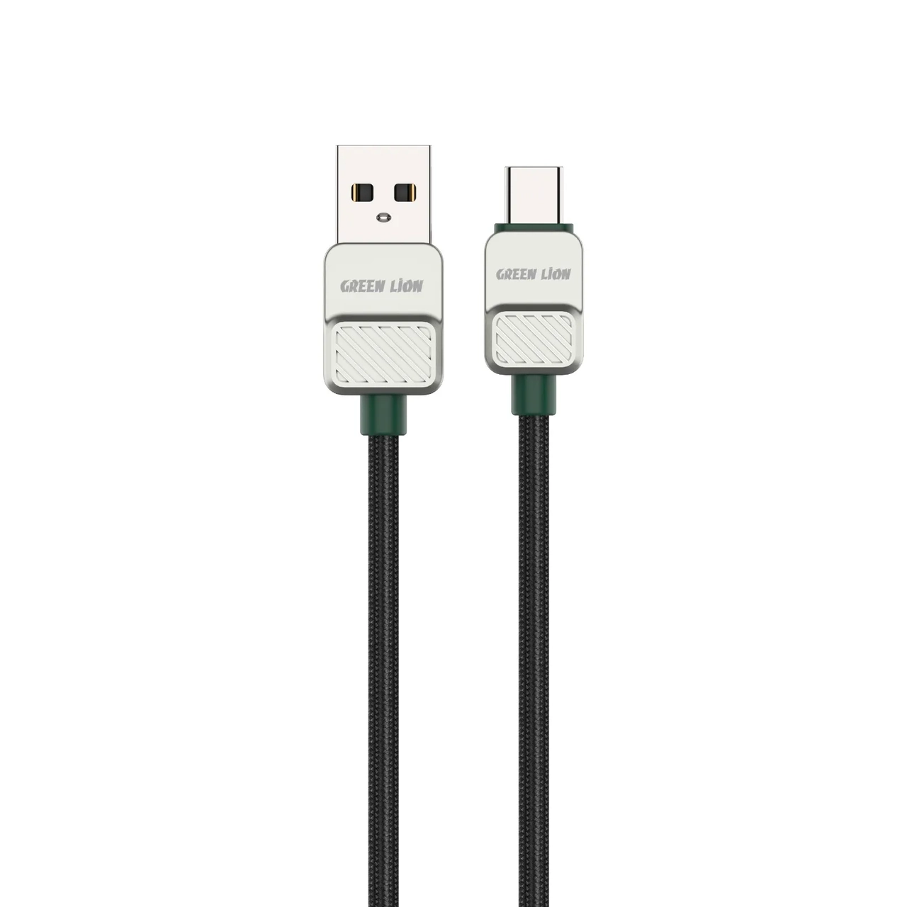 کابل شارژ فست USB-A به Type-C گرین لاین مدل GNELUAUC1BK مشکی 1 متری