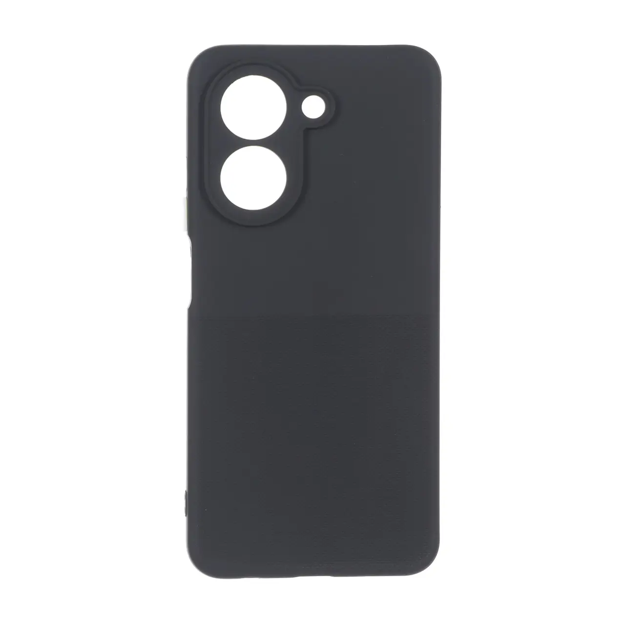 قاب سوزنی دکمه رنگی محافظ لنزدار Xiaomi Redmi A5 / Poco C71 - مشکی