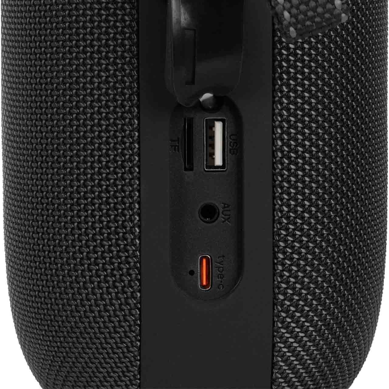 اسپیکر بلوتوثی قابل حمل گرین لاین مدل Pristone Pro مشکی با نورپردازی RGB و قابلیت ضد آب