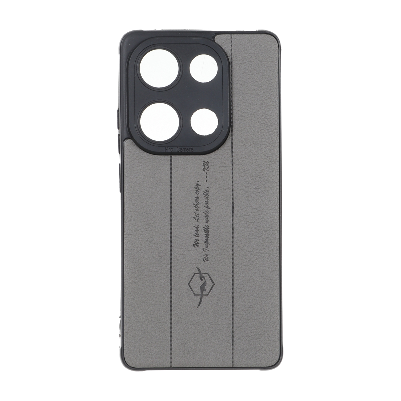 قاب چرمی Text طرح دوخت محافظ لنزدار مناسب برای شیائومی ردمی نوت 14 اس / نوت 13 پرو 4G / پوکو ام 6 پرو 4G