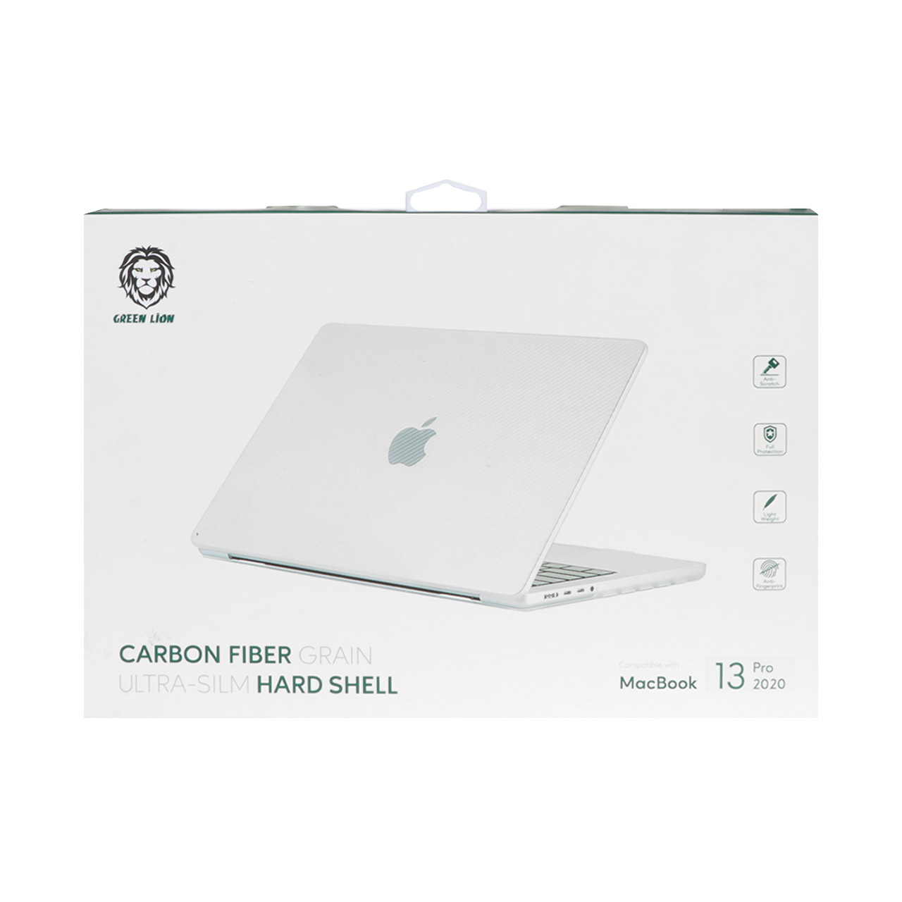 کاور MacBook Pro 2020 ابعاد 13 اینچ Green Lion مدل GNCFM13P20CL - شفاف