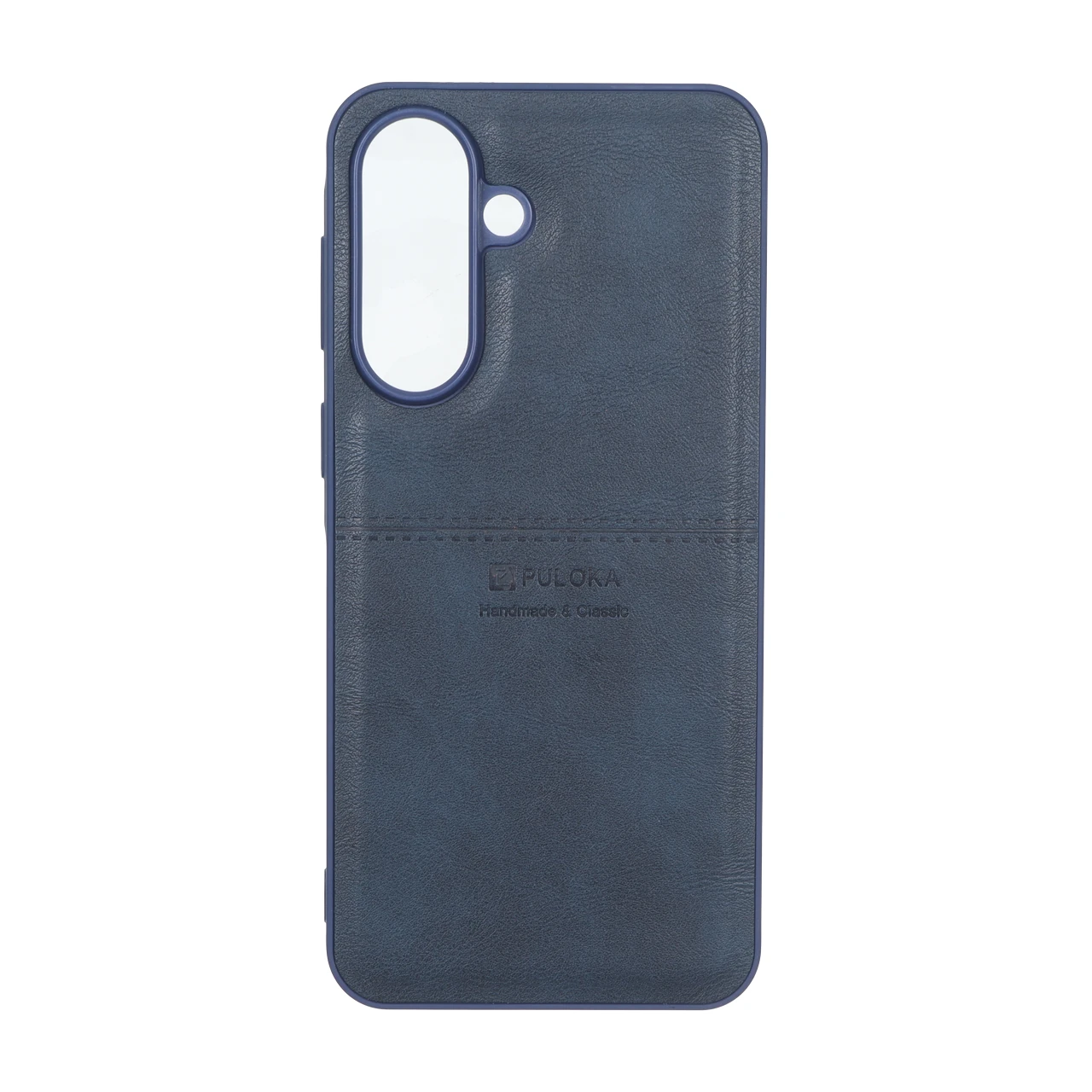 قاب طرح چرم Puloka خط دار Samsung Galaxy A37 - سرمه ای