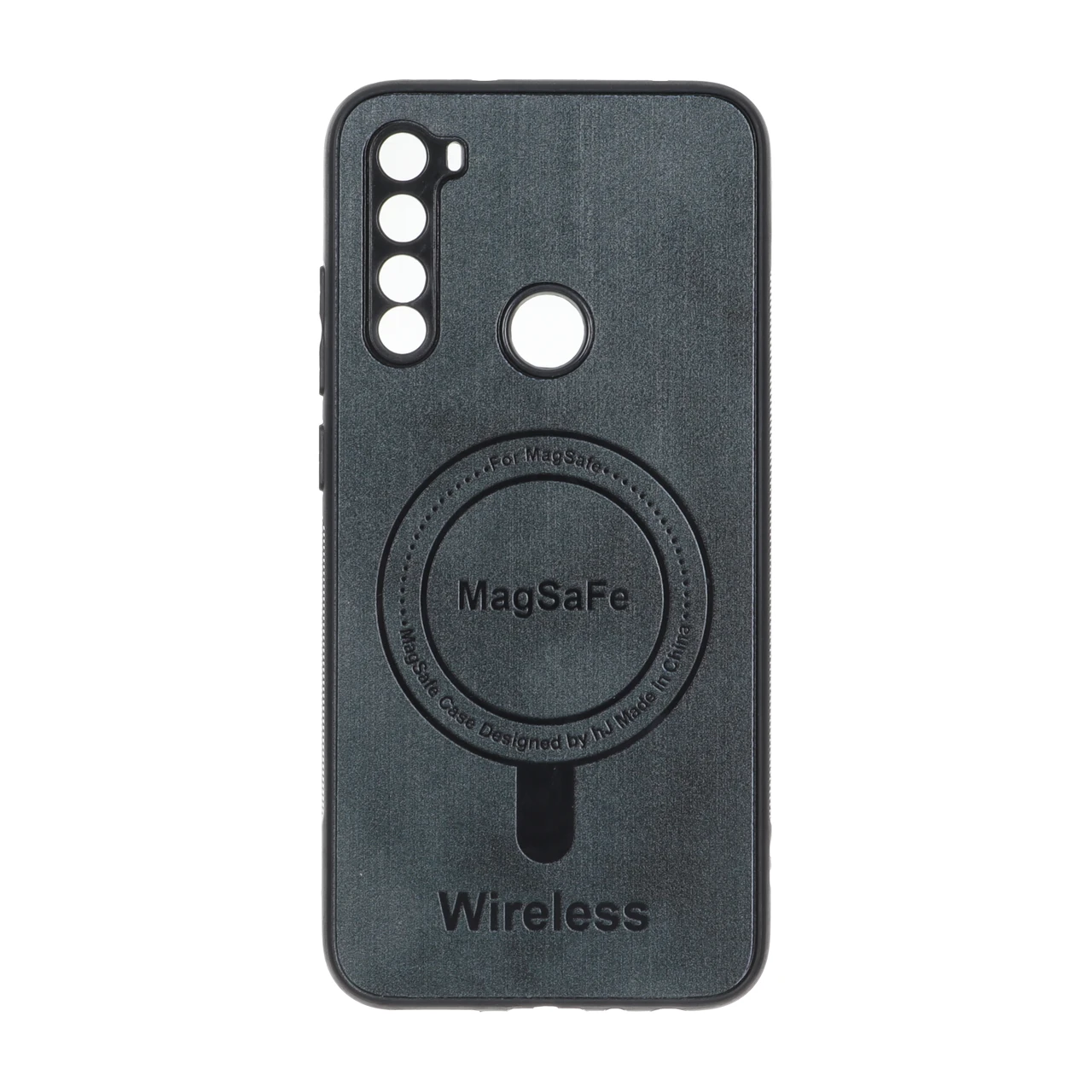 قاب Wireless طرح مگ سیف محافظ لنز برجسته مناسب برای شیائومی ردمی نوت ۸ سبز تیره