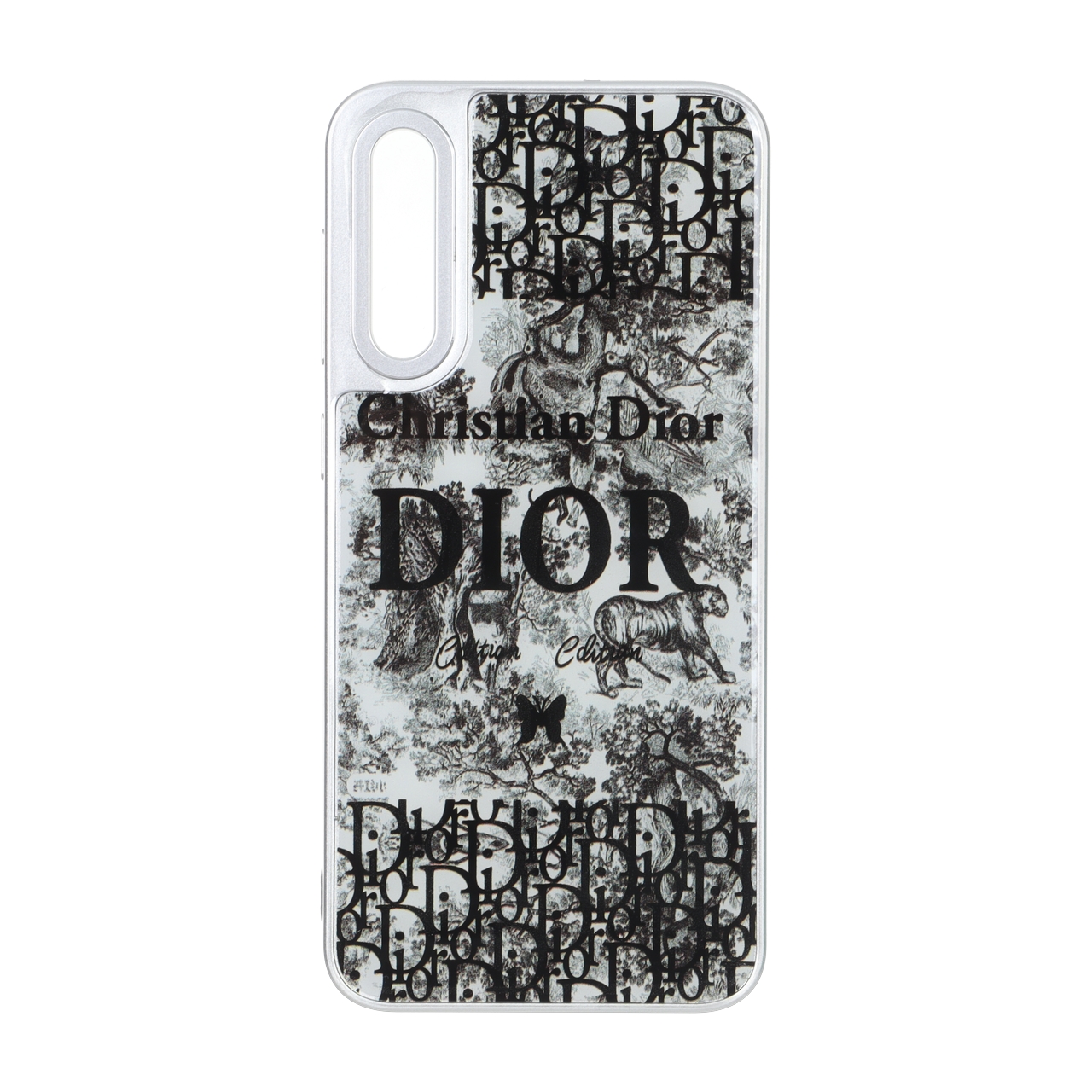قاب رزینی سیلور طرح Dior Toile de Jouy مناسب برای سامسونگ گلکسی A50 / A50s / A30s