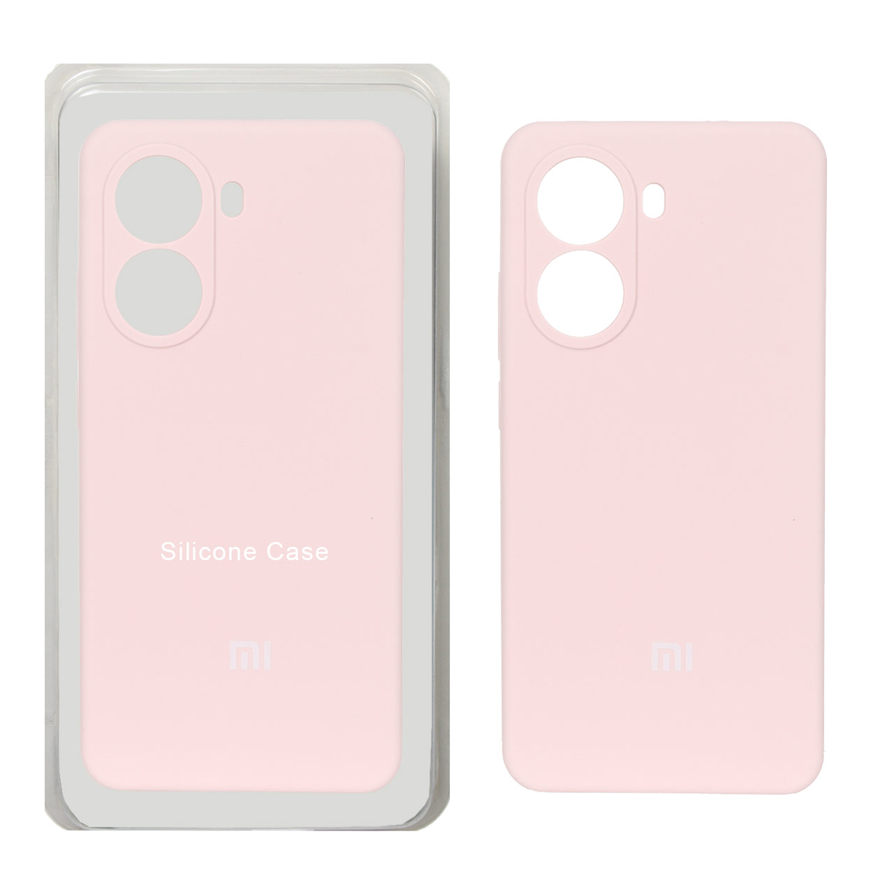 قاب سیلیکونی پاک کنی محافظ لنزدار اورجینال Xiaomi Poco X7 Pro - صورتی چرک (پک دار)