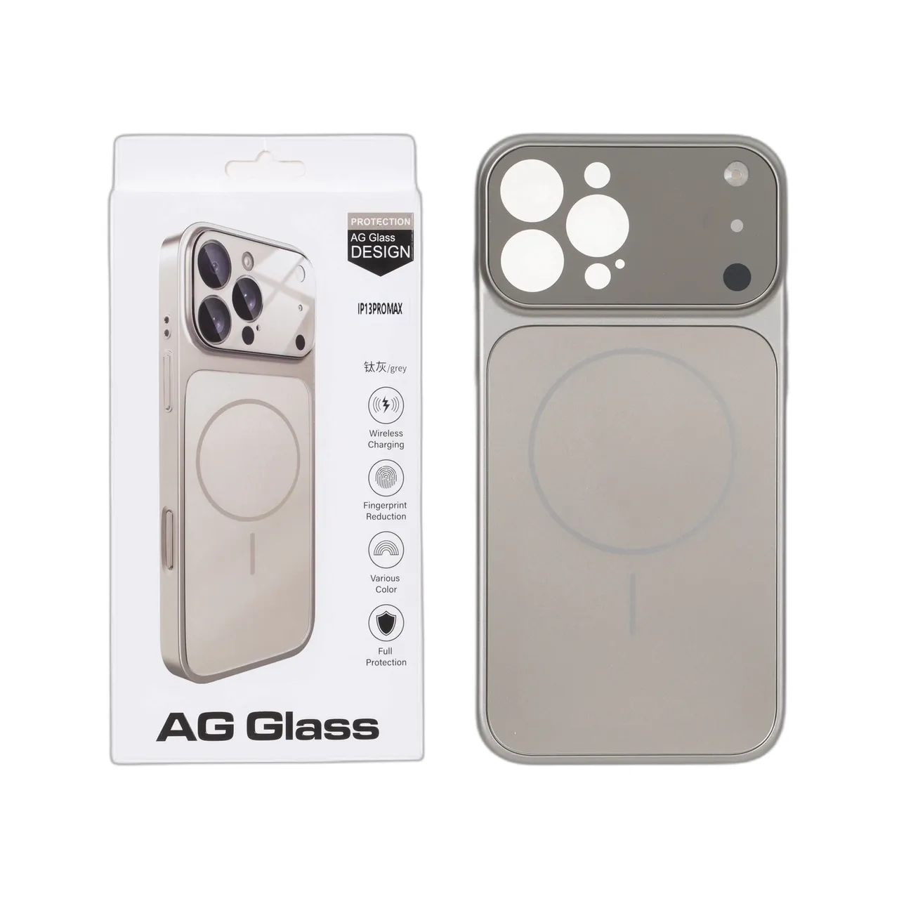 قاب AG Glass محافظ لنز شیشه ای مگ سیف مناسب برای آیفون 13 پرو مکس