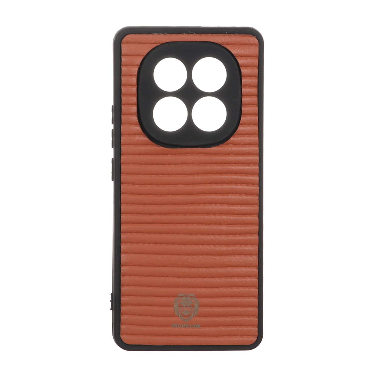 قاب Golden Lion شیاردار Xiaomi Redmi Note 14 Pro 5G / Redmi Note 14 Pro Plus 5G / Poco X7 5G - قهوه ای
