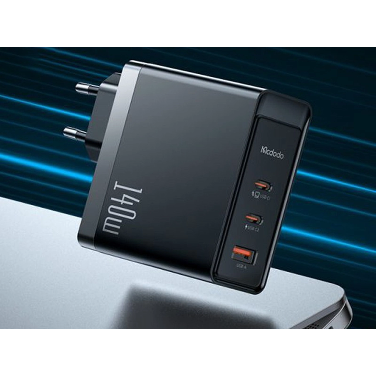 شارژر دیواری فست سه پورت Mcdodo مدل CH-2911 140W - مشکی