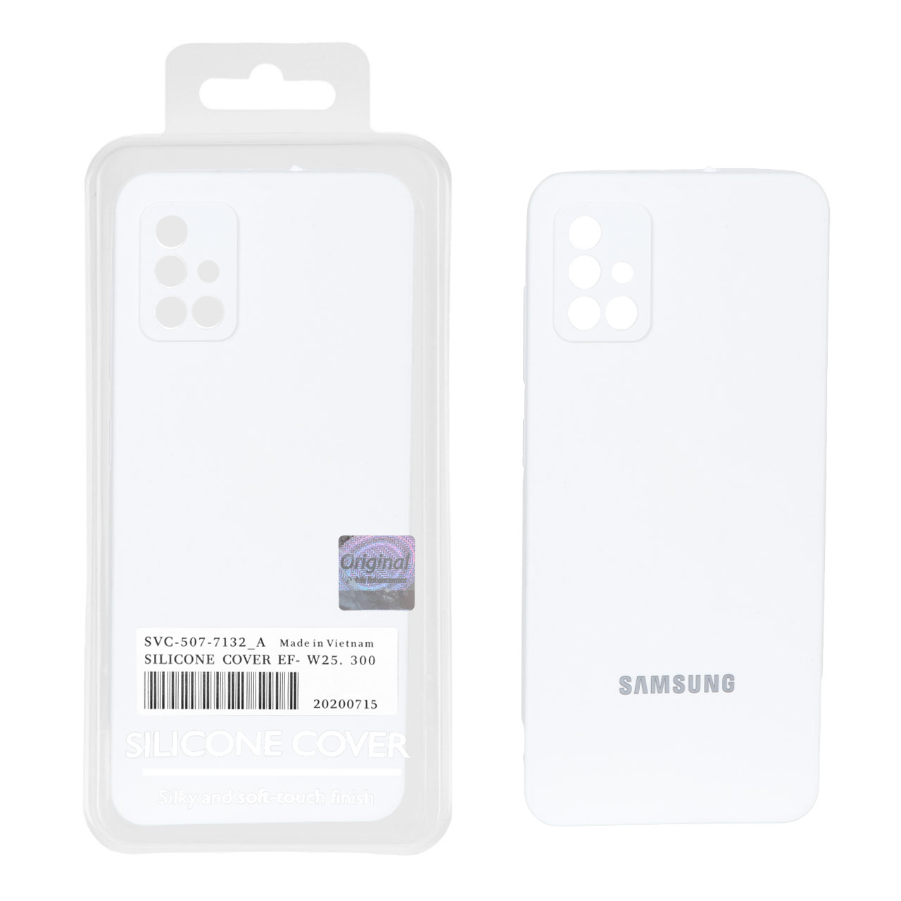 قاب سیلیکونی پاک کنی اورجینال Master Quality مدل Samsung Galaxy A51 / M40s - سفید (پک دار)