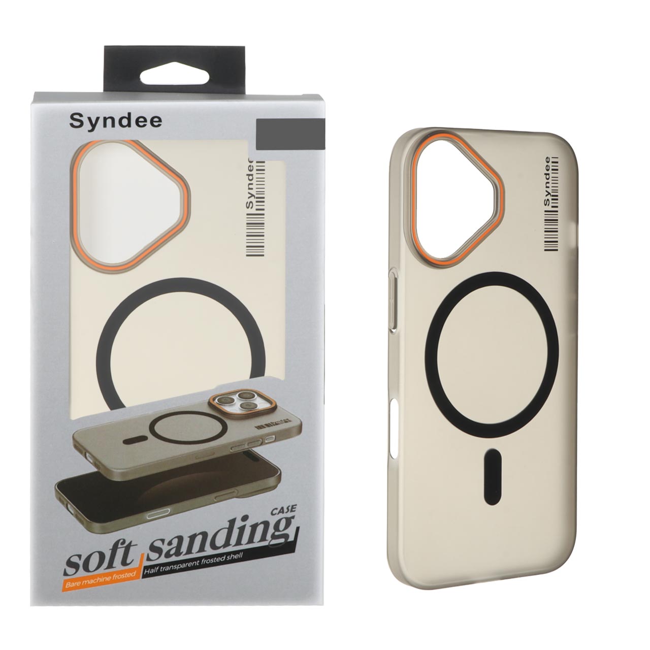 قاب اورجینال Syndee پشت مات مگ سیف مناسب برای آیفون 16 - مشکی