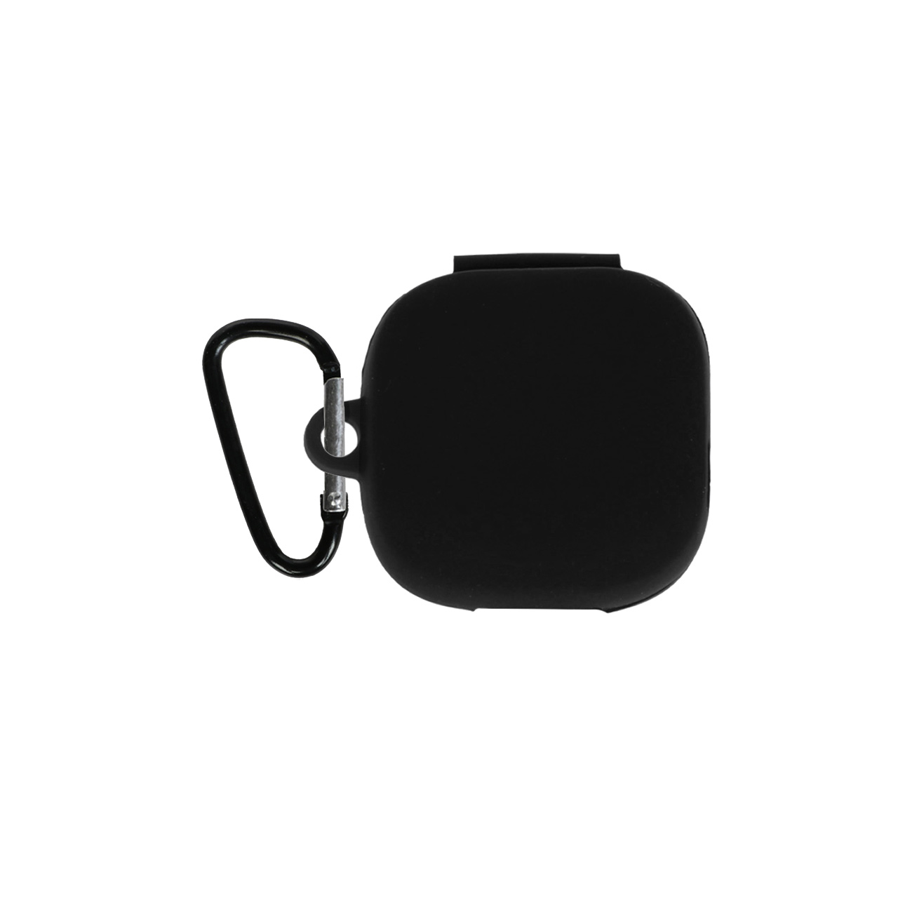 کاور سیلیکونی محافظ ایرفون QCY T13 مشکی همراه با آویز کارابین